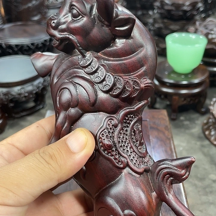 手工艺品琉璃红木底座工艺品