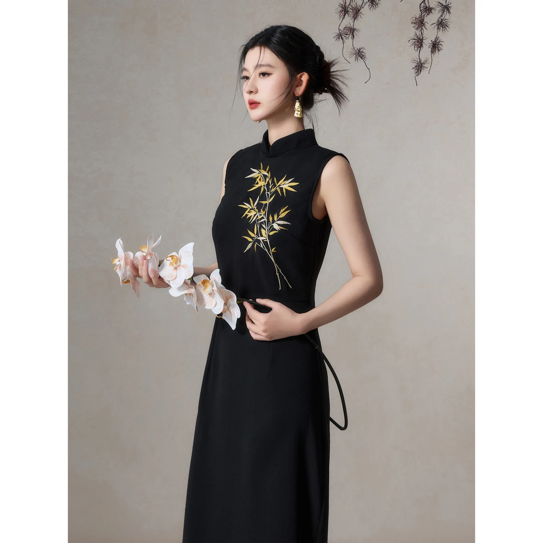 ZHISU｜知苏2025春夏设计款“旗袍”春季清新连衣裙