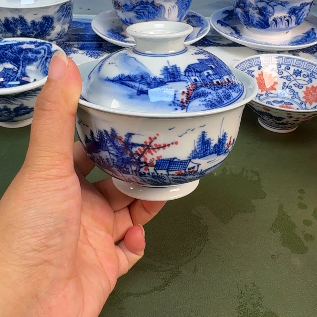 景德镇纯手绘茶具圆圆208