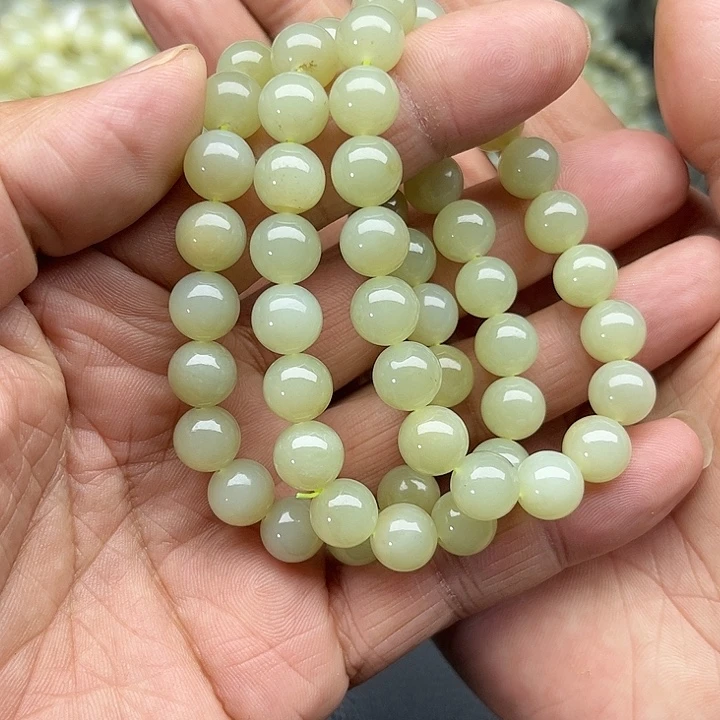 和田玉未镶嵌颈饰新疆和田玉且末料手串卡10