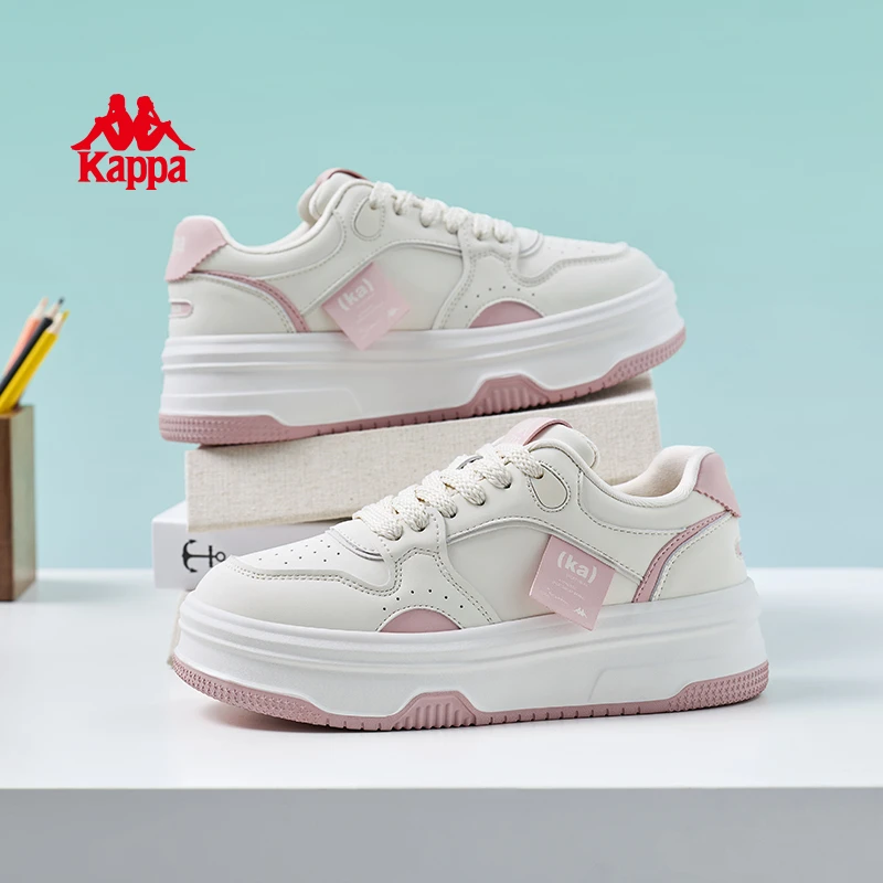 Kappa/卡帕板鞋秋季软底增高休闲鞋背靠背简约百搭运动女鞋子C20J