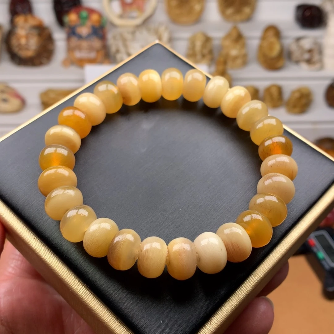 驼骨手串/手链12驴蹄全蜜单圈