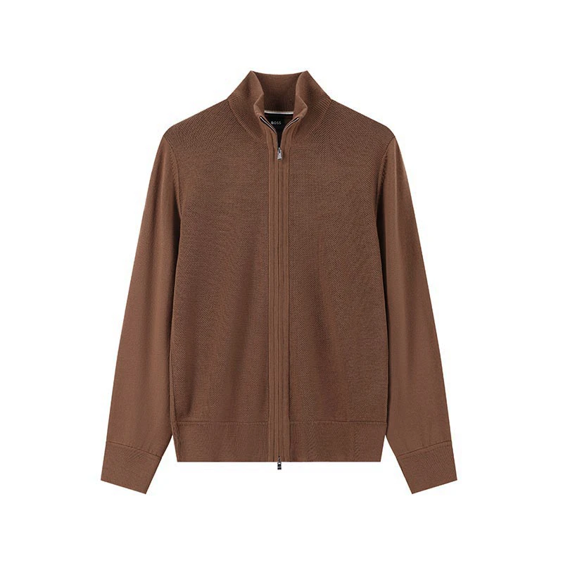 Hugo Boss 25秋冬新品 男士black系列拉链立领针织衫50543153