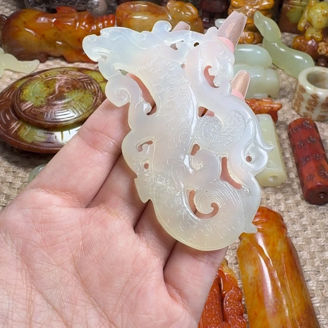 白玉菩提吊坠挂件