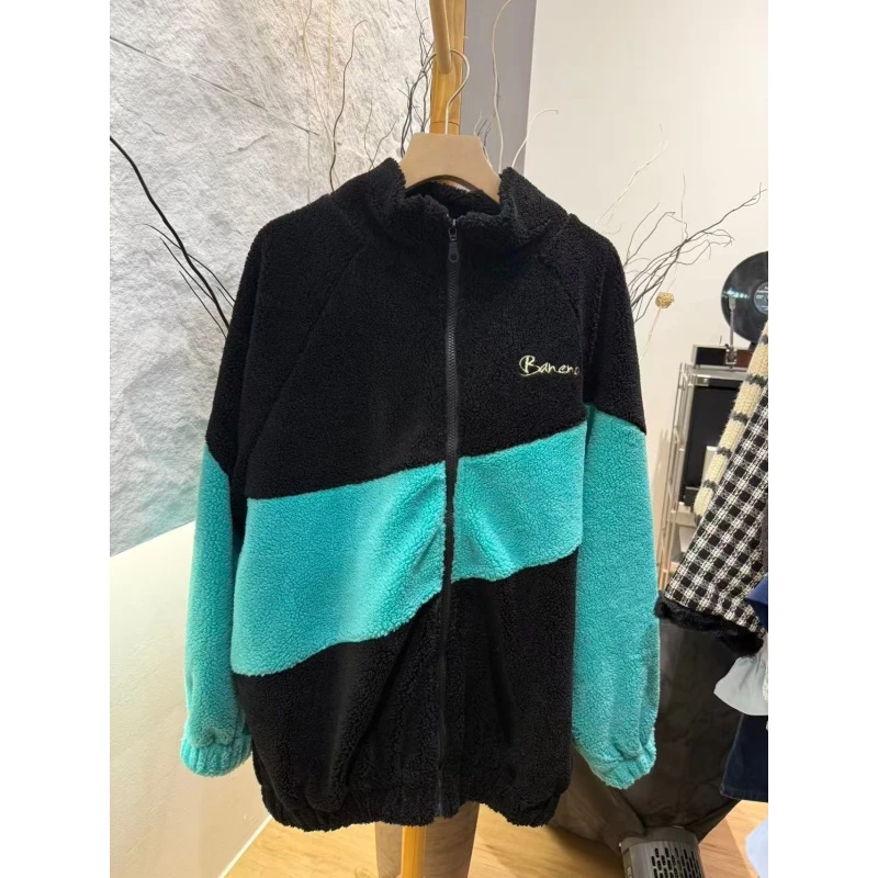 【老板专属GT030】羊羔绒外套男女秋冬复古慵懒休闲加绒加厚羊羔毛