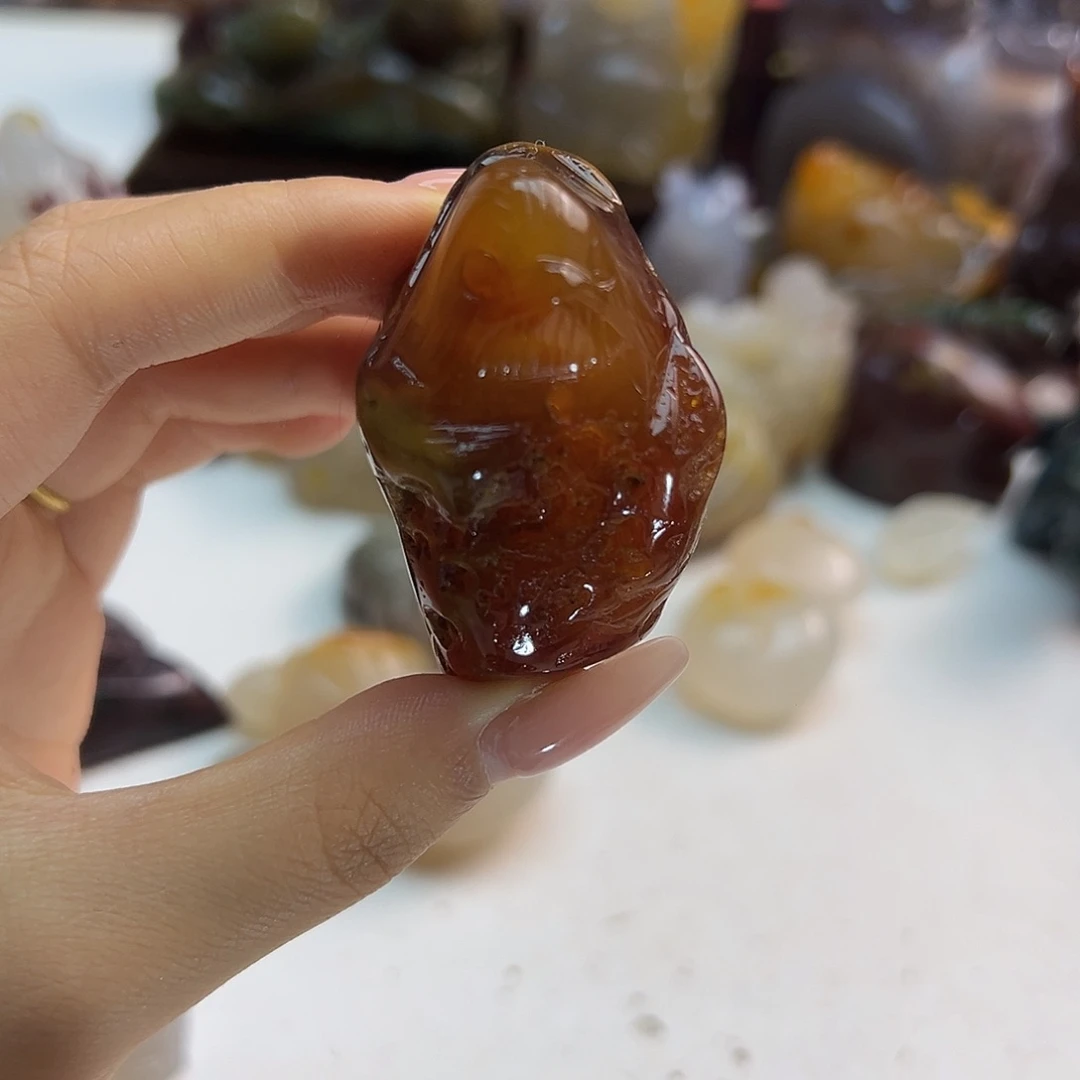 玛瑙/玉髓未镶嵌项链