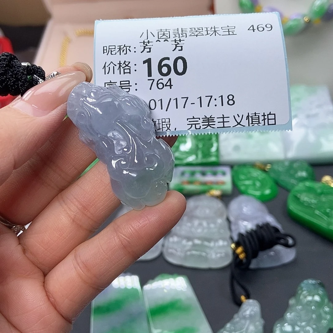 翡翠吊坠(赠链)未镶嵌芳**芳