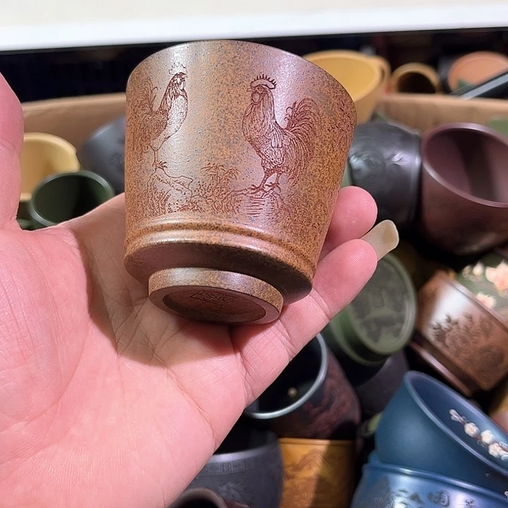 茶杯紫砂小****程全手工紫砂主人杯