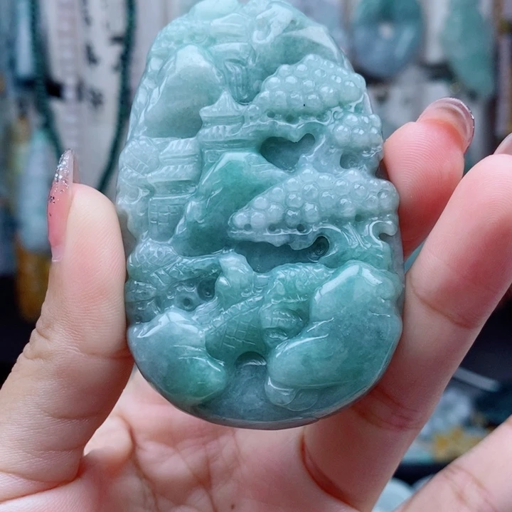 颈饰未镶嵌翡翠翡翠