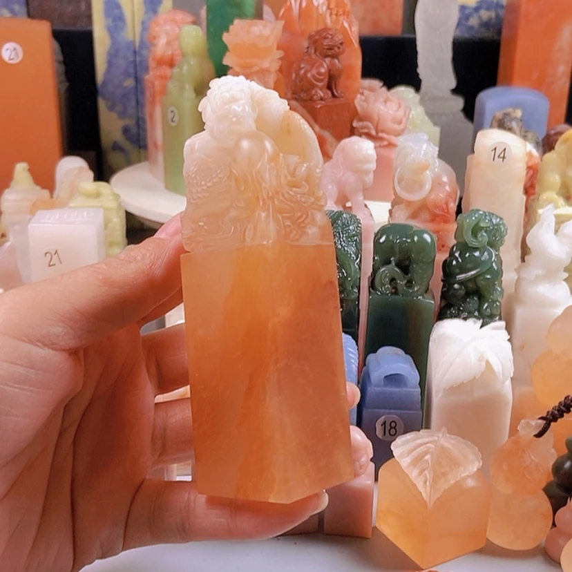 【闪购商品】老挝石青田石雕艺术