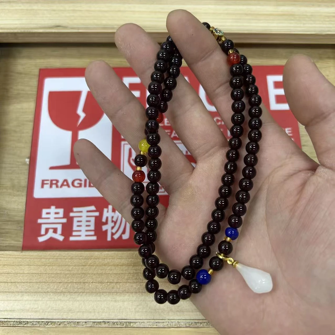 S1127石榴石多圈手串无礼盒