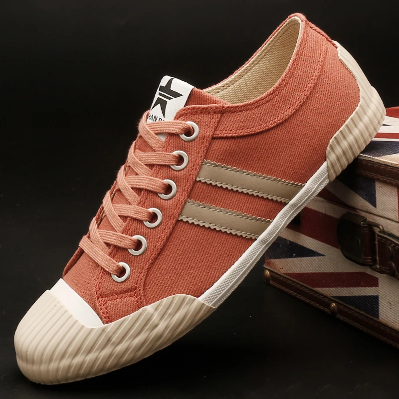 25167 春季休闲韩版男鞋透气百搭男士帆布鞋低帮时尚减龄休闲鞋