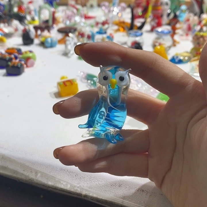 琉璃手工艺品蜘**了琉璃