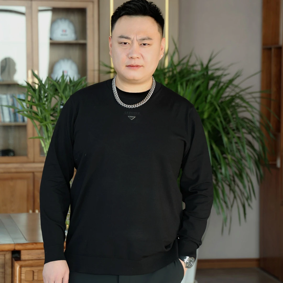 春夏针织衫时尚经典针织衫亲肤百搭休闲圆领大码男装DSTM52168