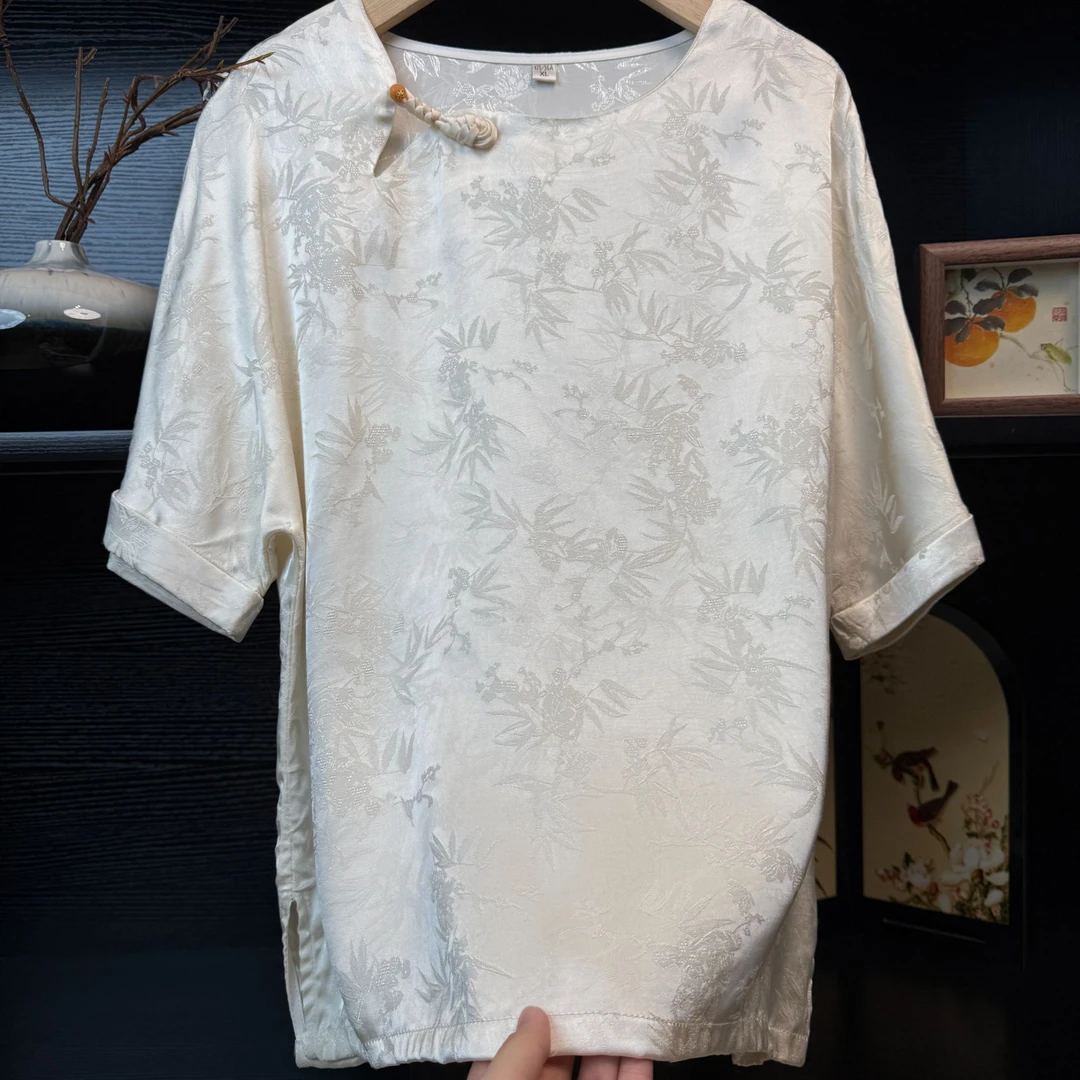 【琵琶扣】中式改良复古气质小衫2557