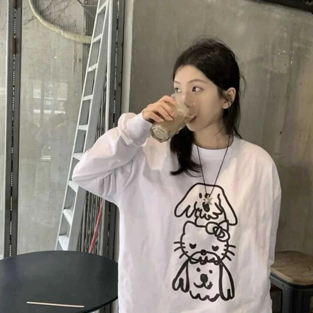 【妙女郎】印花小猫T