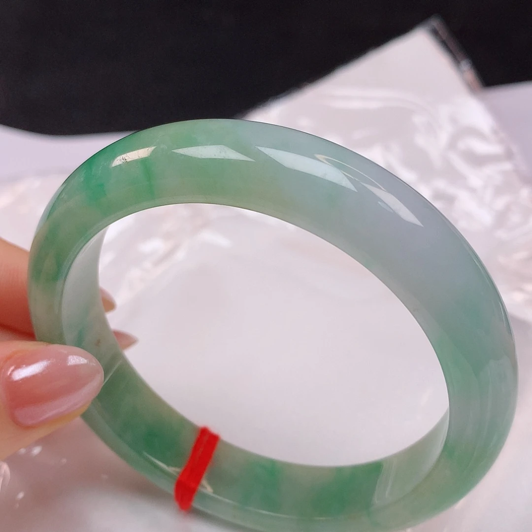 【闪购商品】未镶嵌手镯翡翠白*58翡翠手镯
