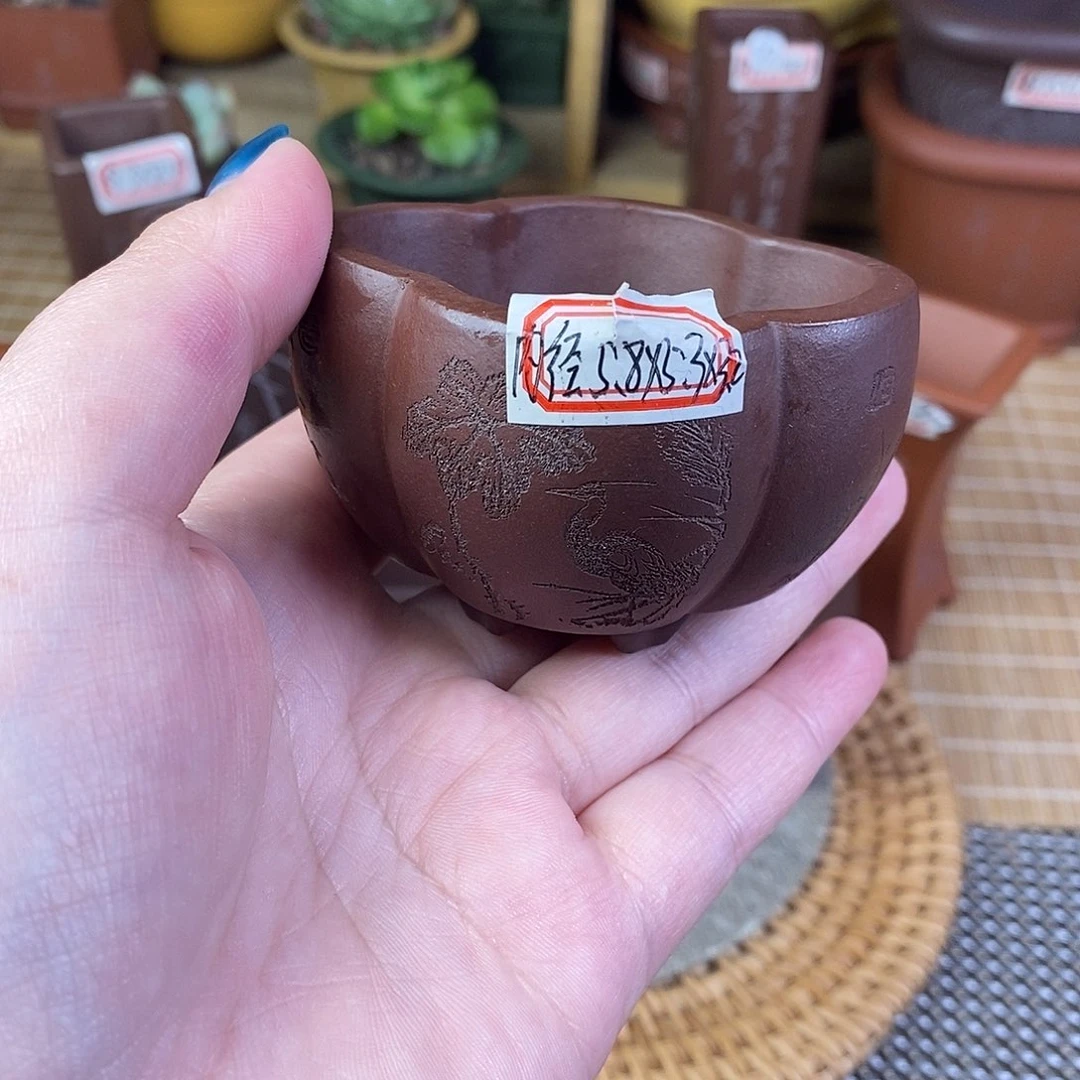 宜兴紫砂精品花盆