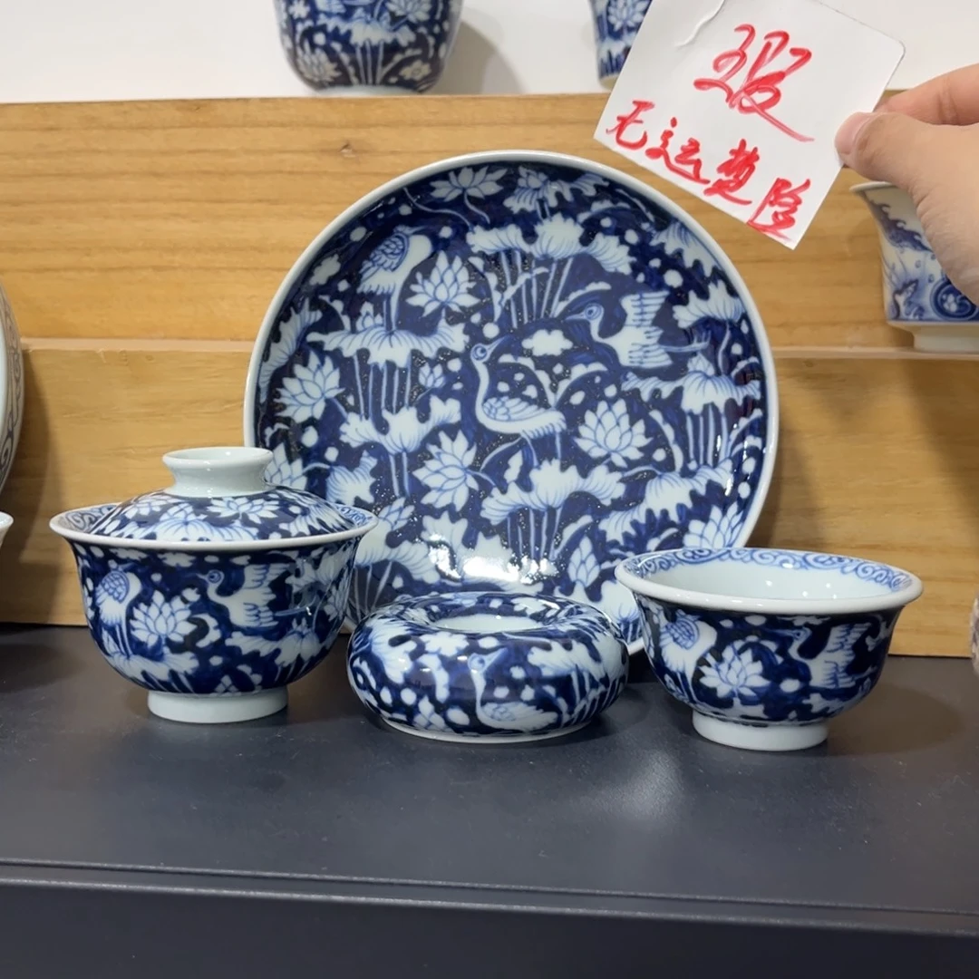 青花仿元一鹭连科