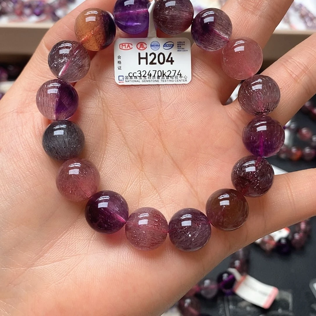 水晶手链未镶嵌H204超七手链10m