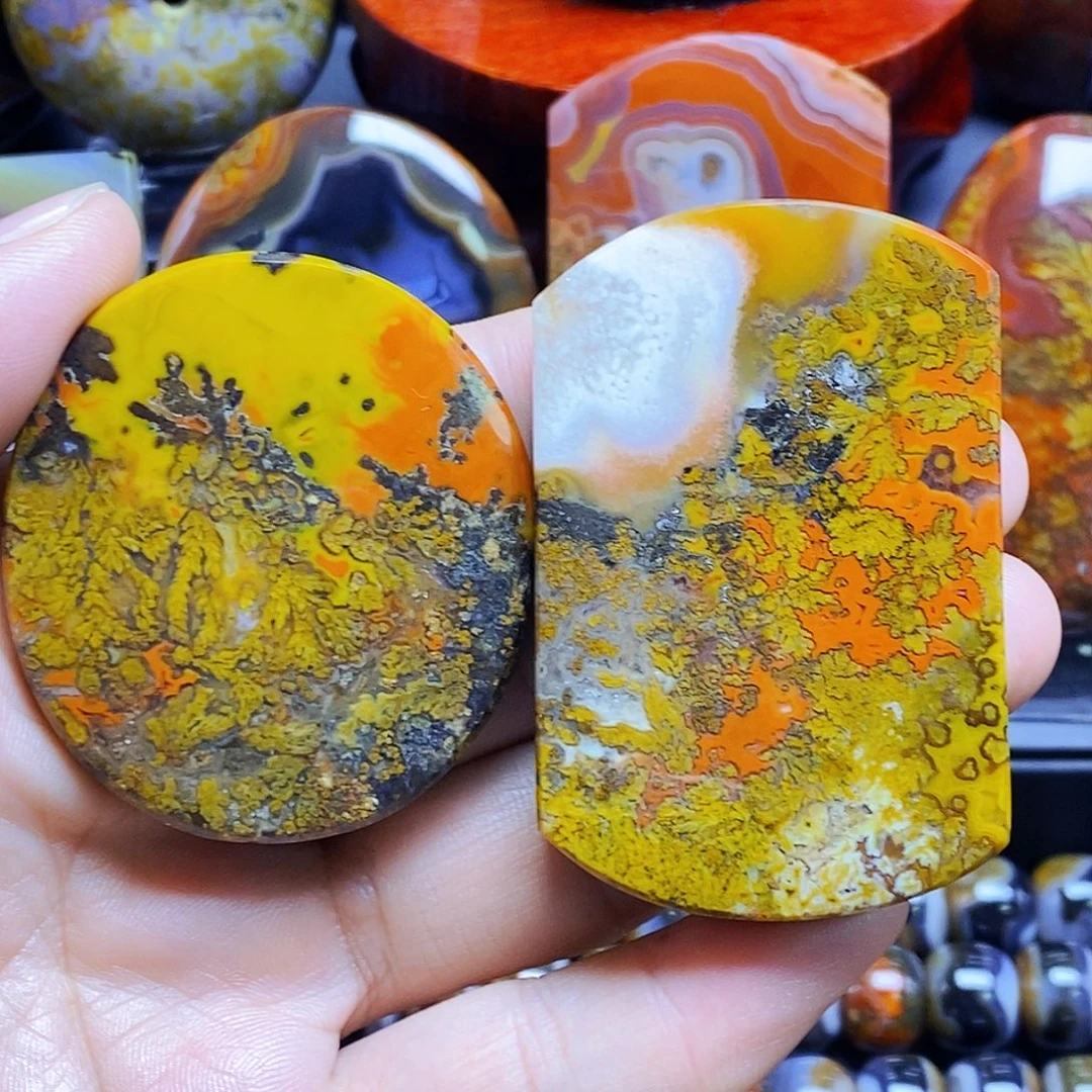 玛瑙/玉髓未镶嵌吊坠(不含链)