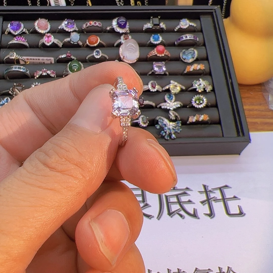 紫晶珠宝半成品未镶嵌