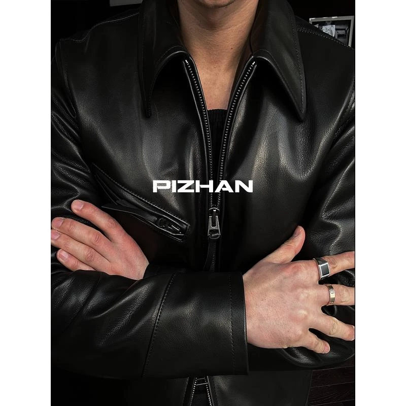 PIZHAN/皮展“1930”意大利油鞣小山羊 桑蚕丝填充 真皮皮衣