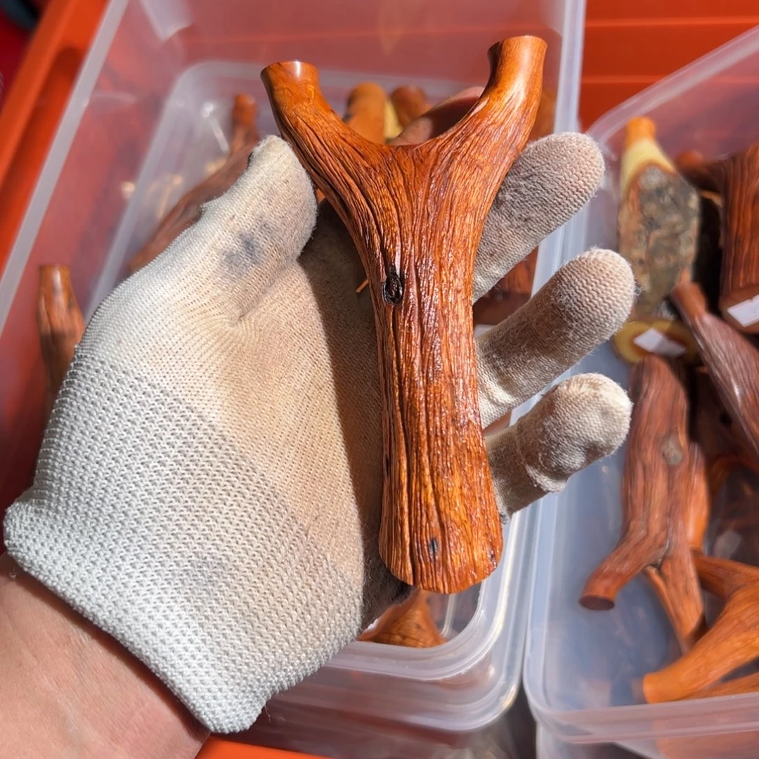 猎***o火琉璃树杈木弓手工制作