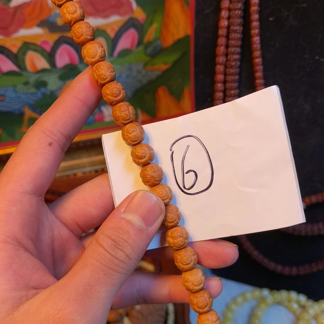 笑***脸猴头核桃手串直播手工全品饕餮一图一物