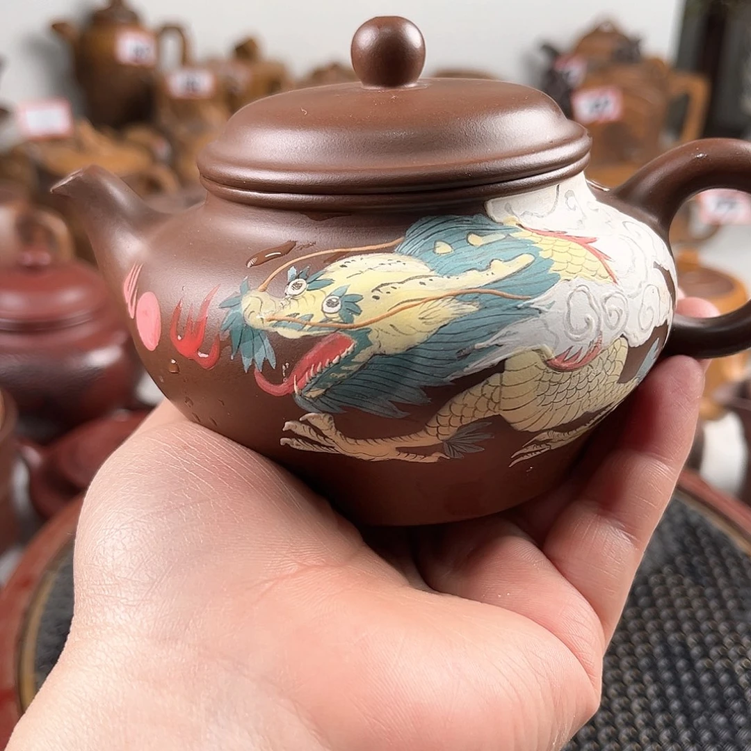 紫泥茶壶宜兴紫砂