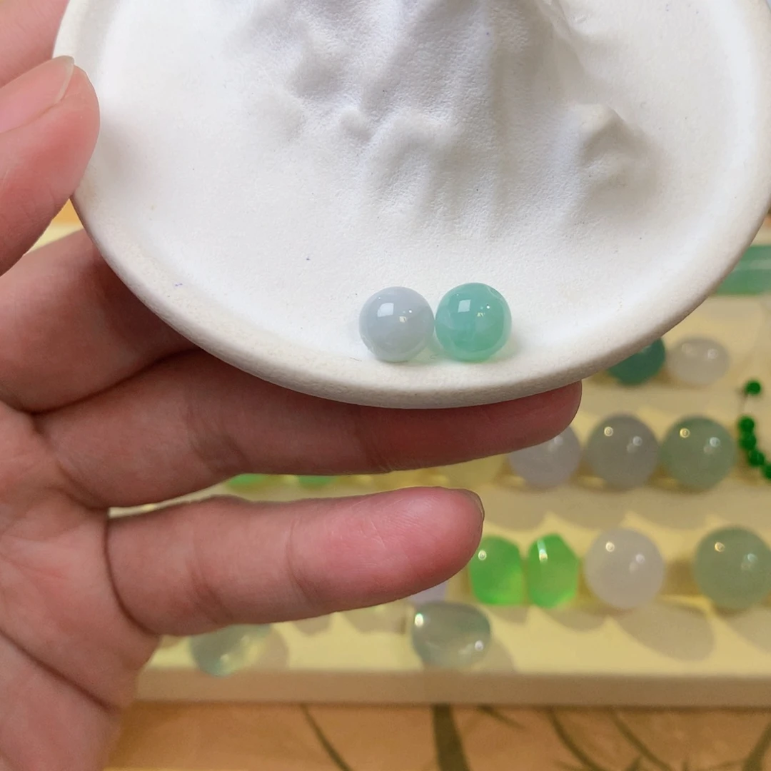 翡翠散珠7mm单珠单珠