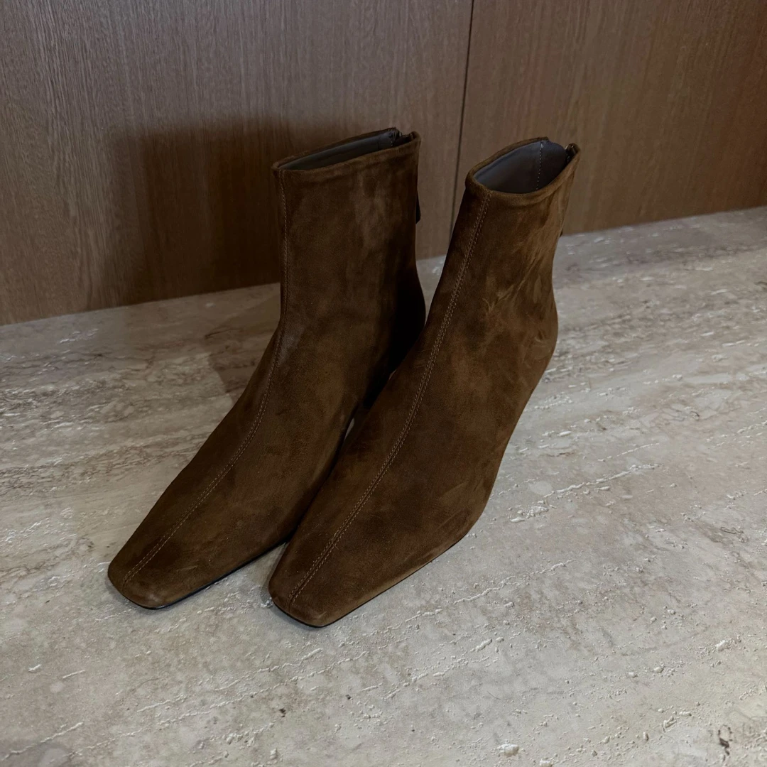 TANTAN时尚气质秋冬真皮短靴3468