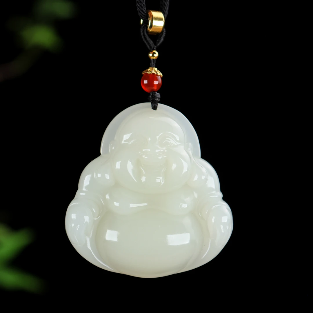 天然晴水佛公吊坠