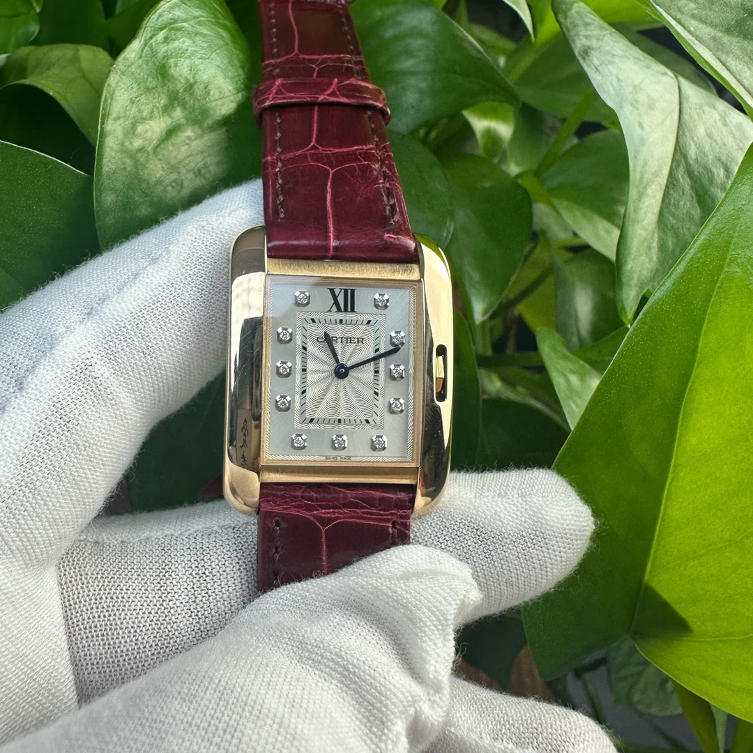 99新 Cartier/卡地亚 卡地亚大号坦克/18k玫瑰金 34.7*26.2毫米