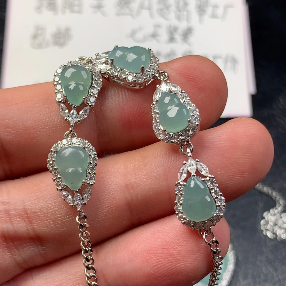 颈饰未镶嵌翡翠葫芦手链