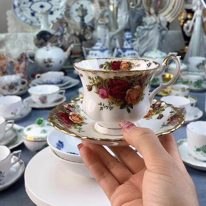 中古欧瓷瓷器小房子