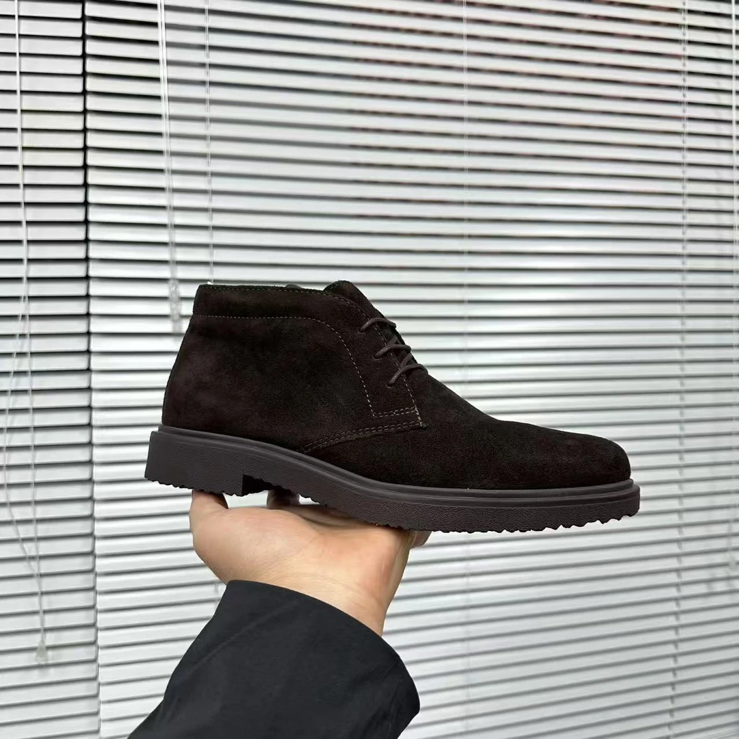 “会呼吸的鞋”U46H9A/反绒皮/经典男士中帮短靴（皮鞋码）