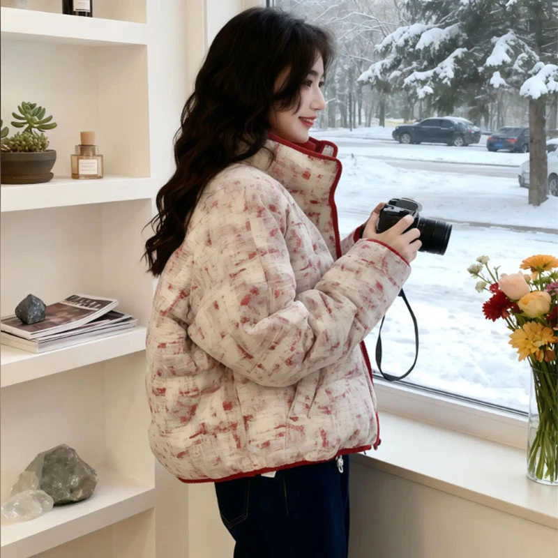 小香风棉服女士冬季高级感减龄漂亮洋气面包服短外套流行爆款棉袄