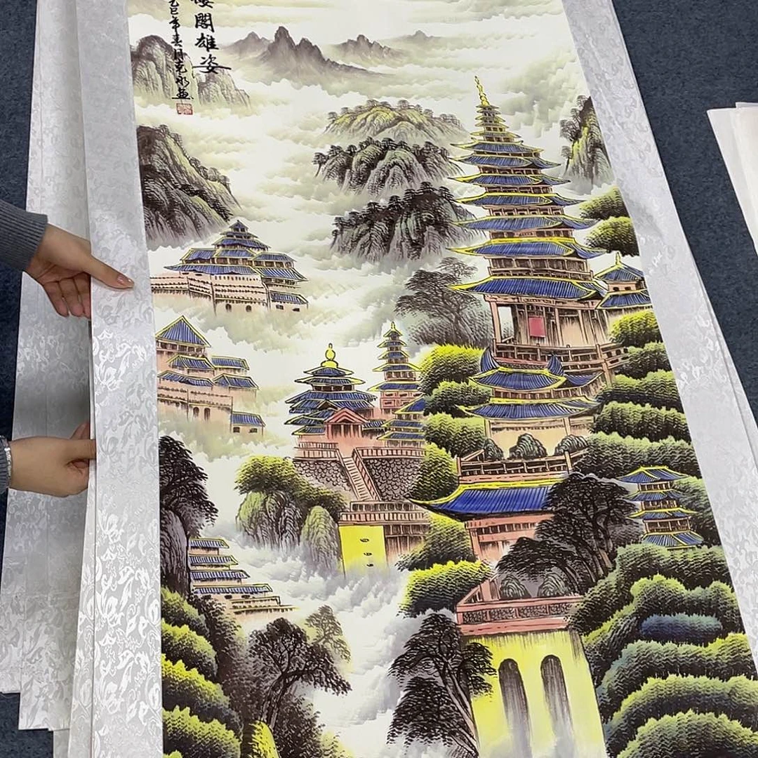 国画作品小姐姐放漏…