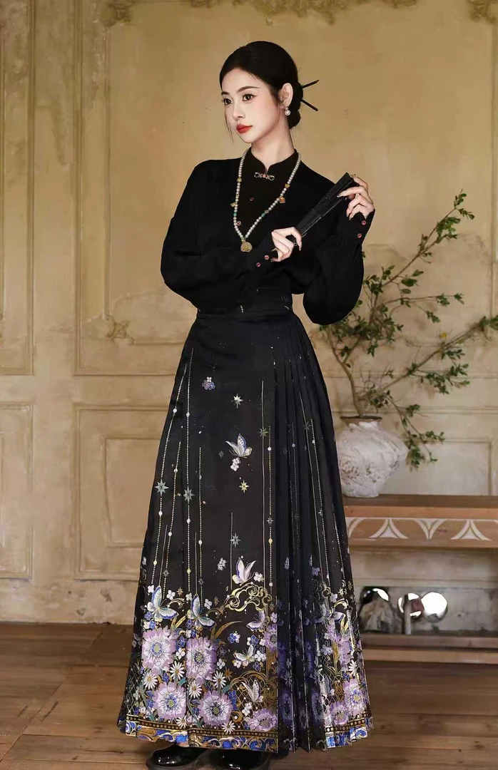 忆唐依人【繁花】原创高端马面裙