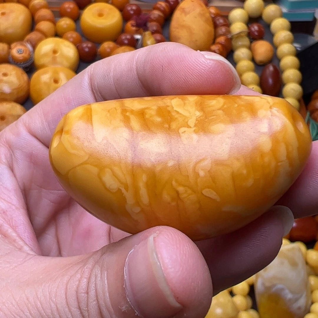 琥珀未镶嵌珠宝奇石腰子