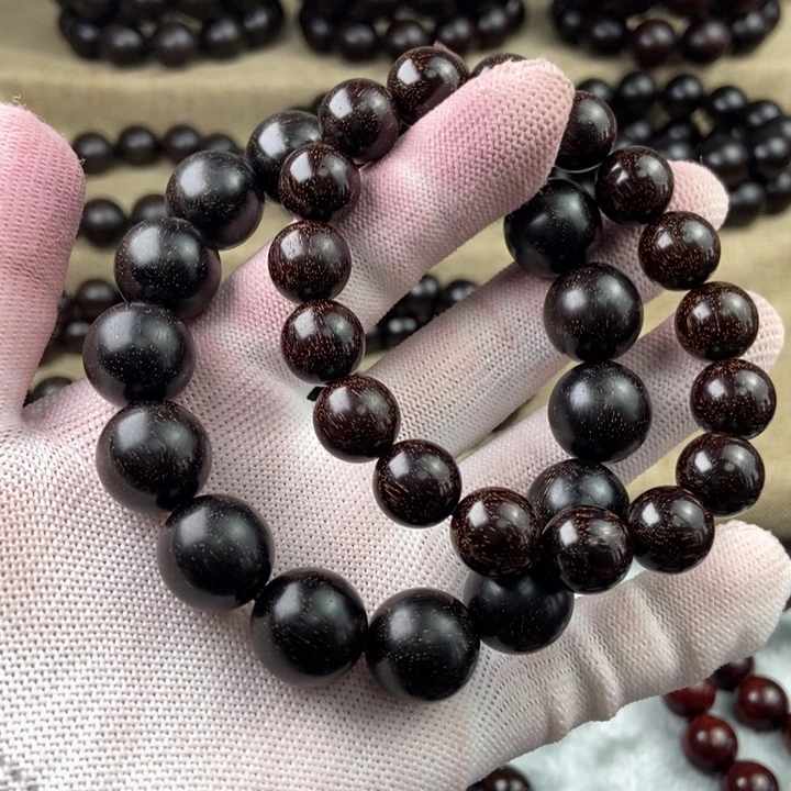 何***财小叶紫檀手串/手链