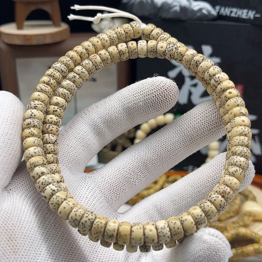 手串星月菩提陈籽8×4药片同枝果精工归圆