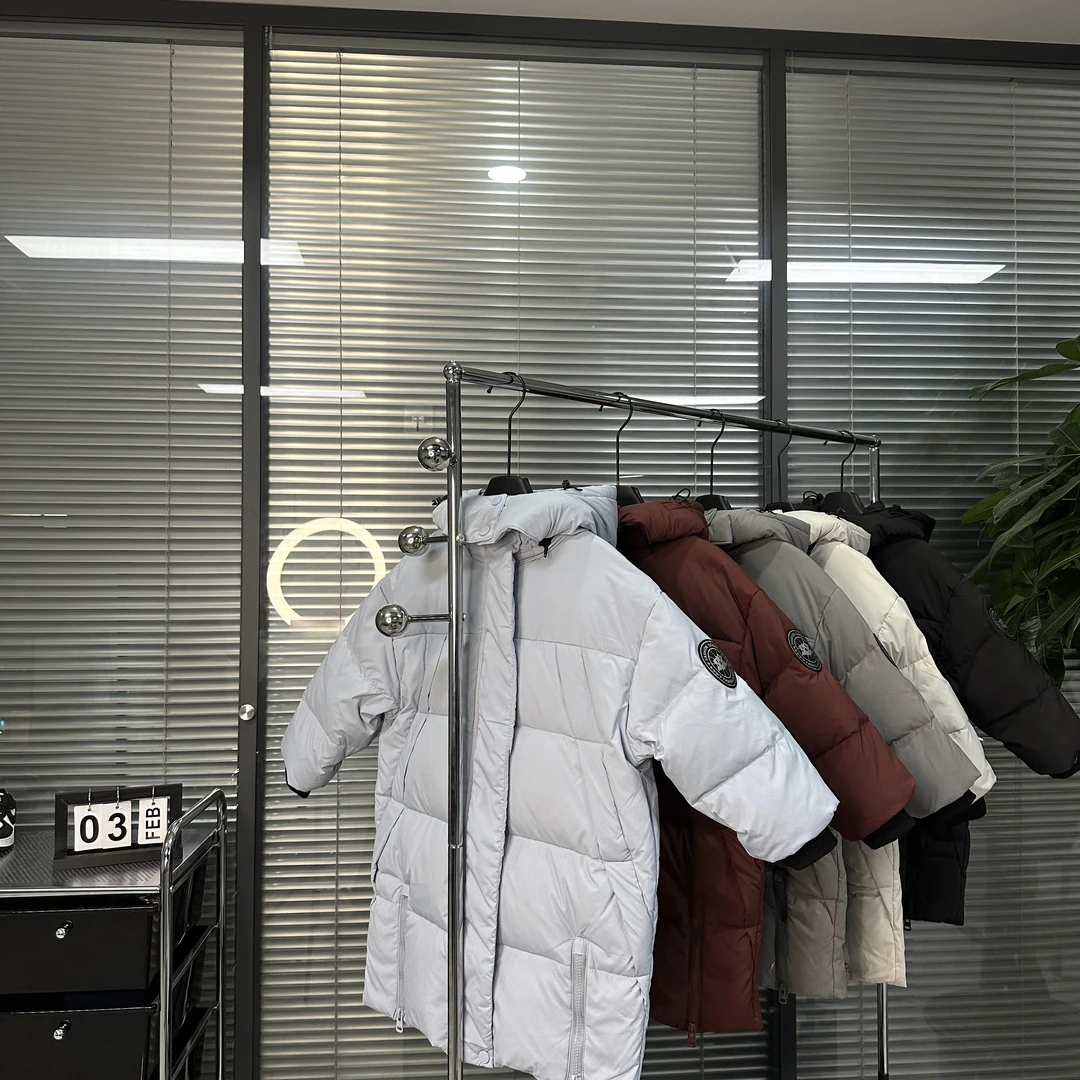 2024冬季设计款韩版新国标90白鸭绒长款羽绒服-3207