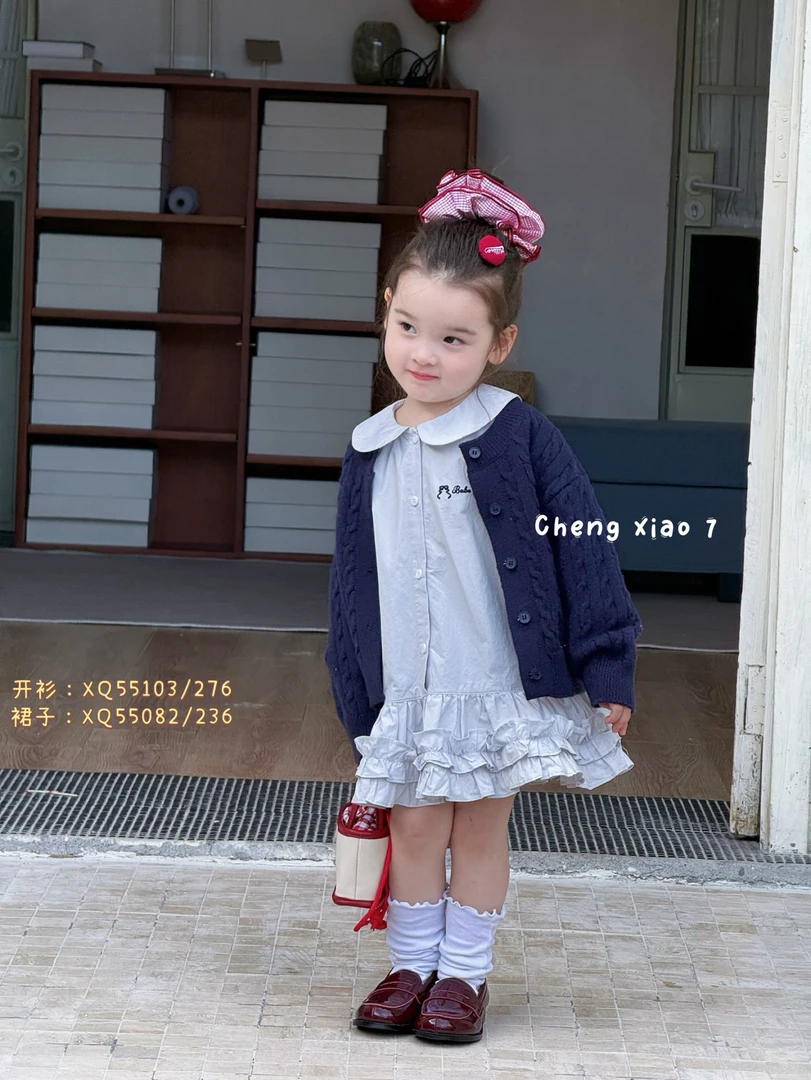 chengxiao7·2025秋～花边裙子55082女童可爱韩版