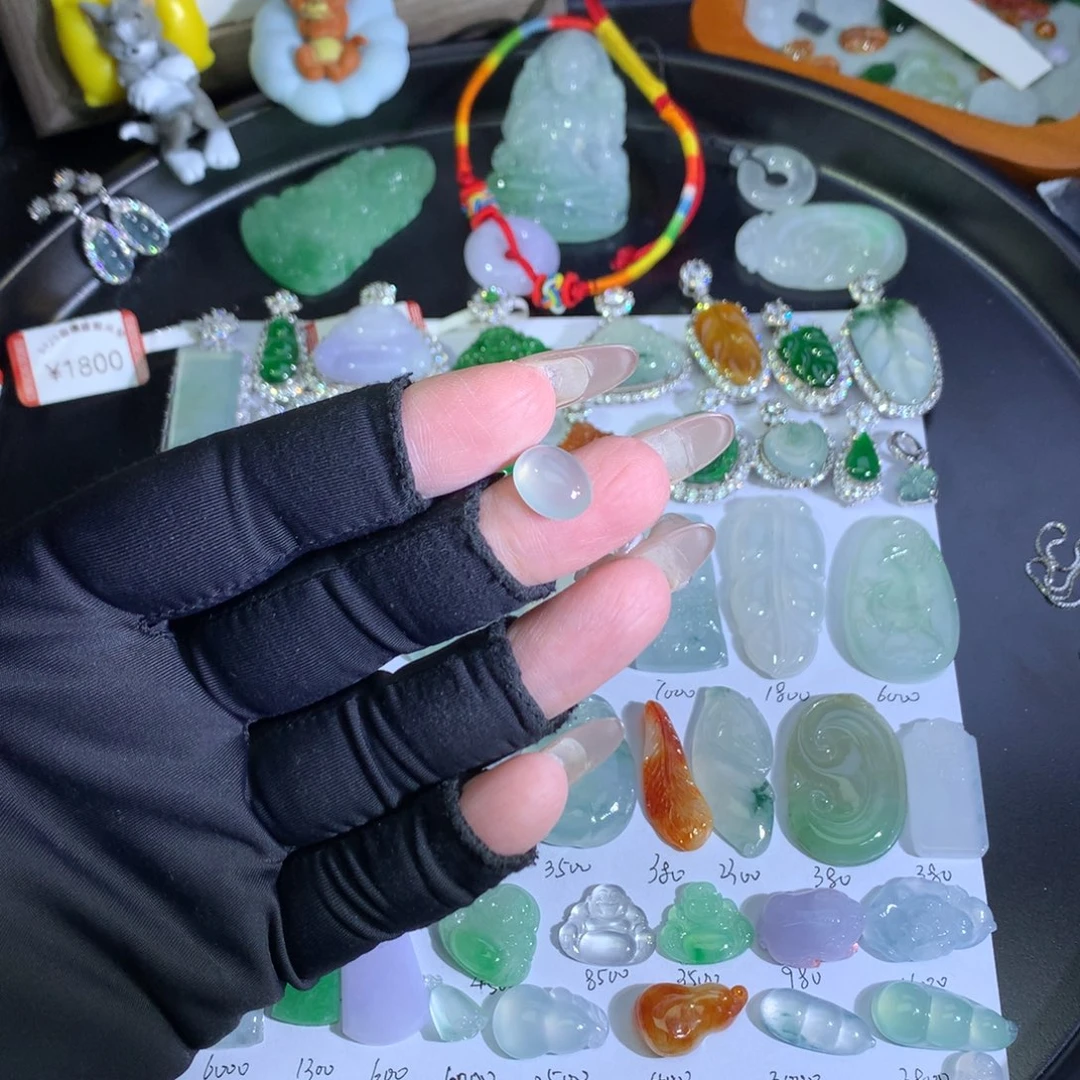 翡翠未镶嵌吊坠(不含链)冰蛋