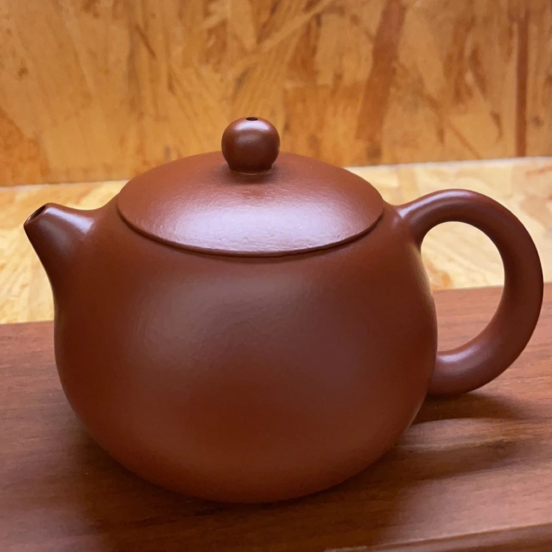 半手制作200cc凤鸣西施紫砂壶泡茶单壶红泥茶具泥壶大容量泡茶壶