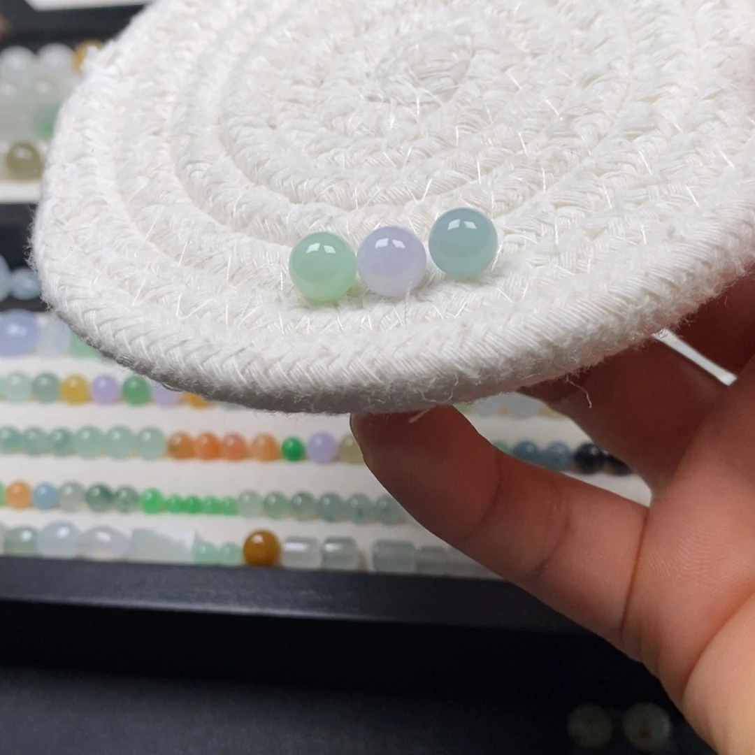 翡翠散珠卡7.8-8一组马卡龙