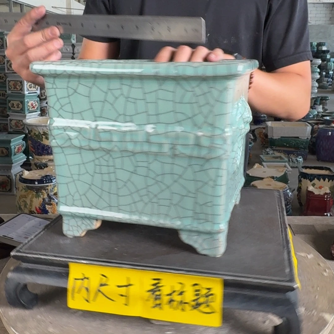 一风堂石湾花盆。矿点 内口17*16