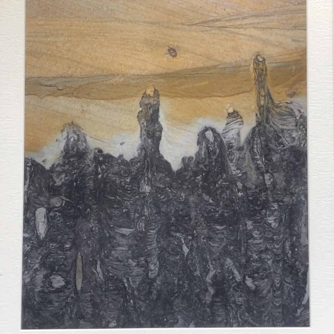 彩石三峡清江画面石